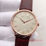 AAA Knockoff Swiss A. Lange & Söhne Saxonia Thin Rose Gold Cream Dial Watch
